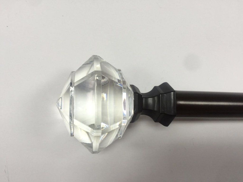 Jordan Decorative Curtain Rod Set 3/4"