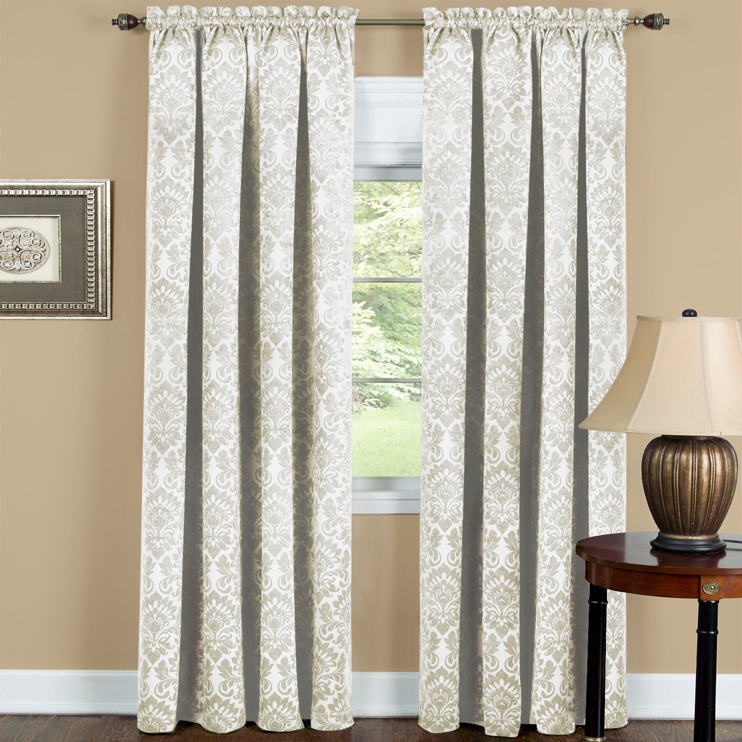 Sutton Blackout Rod Pocket Panel - 052x063" Ivory C47214- Marburn Curtains